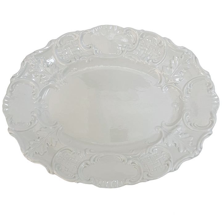 Italian Whiteware Tureen With Ladle and Underplate