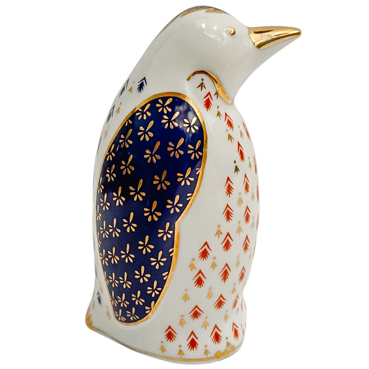 Vintage Japanese Imari Porcelain Penguin Paperweight