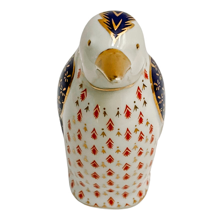 Vintage Japanese Imari Porcelain Penguin Paperweight