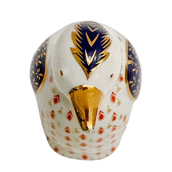 Vintage Japanese Imari Porcelain Penguin Paperweight