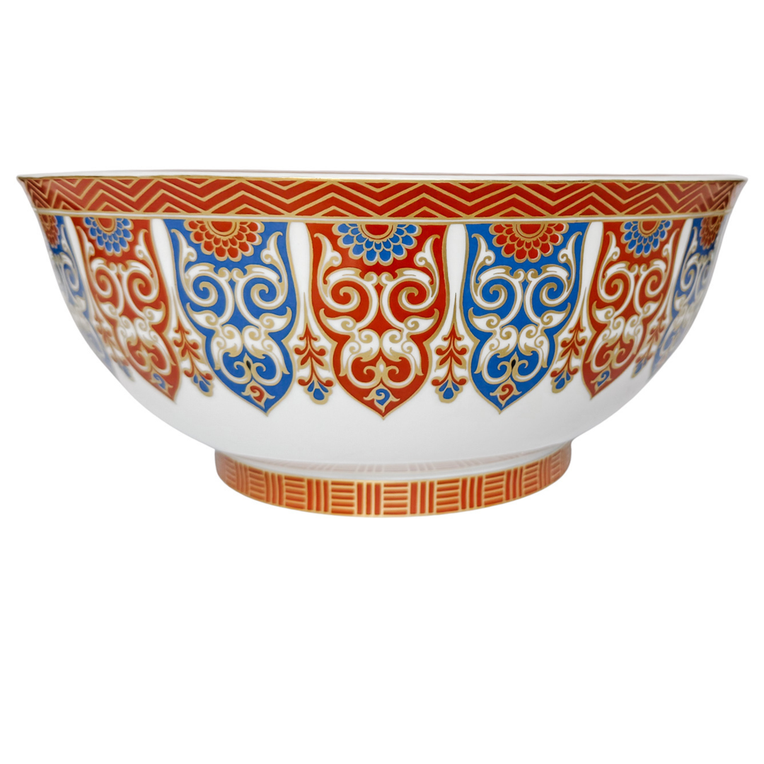 Vintage Kaiser Germany "Ming" Imari Style Porcelain Centerpiece Bowl