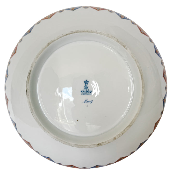 Vintage Kaiser Germany "Ming" Imari Style Porcelain Centerpiece Bowl