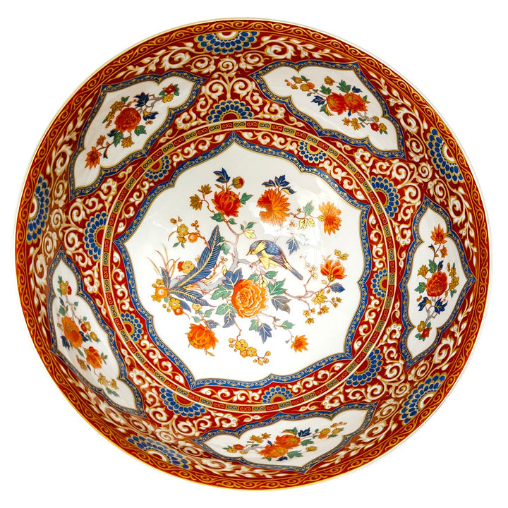 Vintage Kaiser Germany "Ming" Imari Style Porcelain Centerpiece Bowl