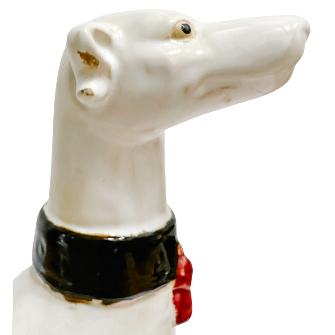 Vintage Large Hollywood Regency Style Pottery Whippets