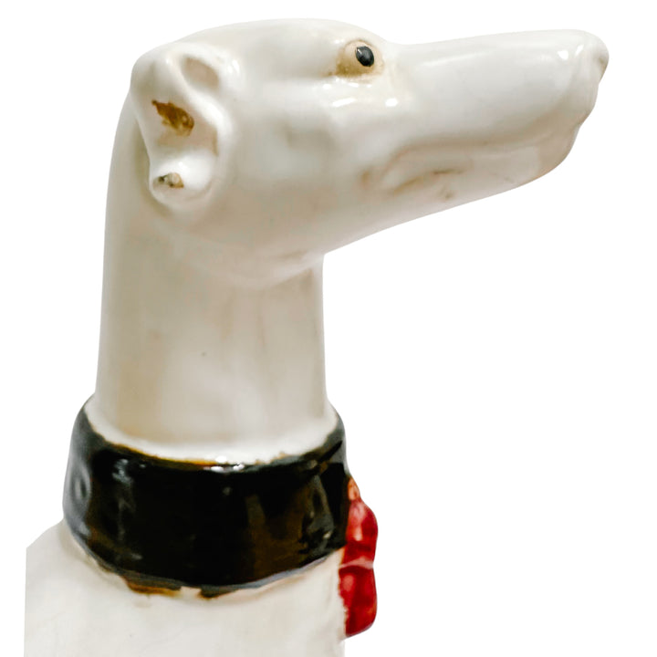 Vintage Large Hollywood Regency Style Pottery Whippets