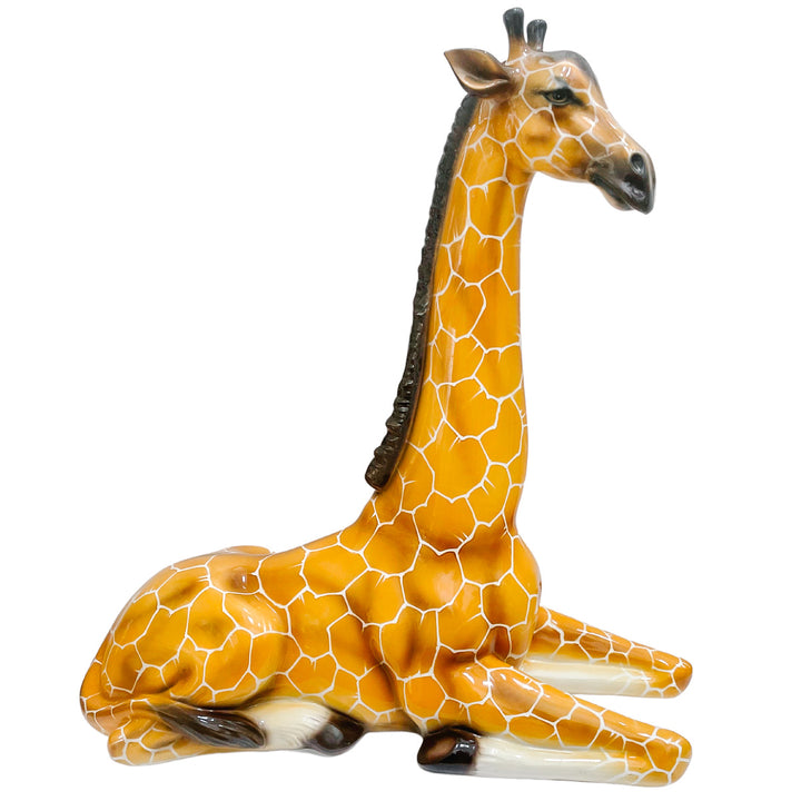 Vintage Large Scale Italian Capodimonte Porcelain Giraffe Sculpture
