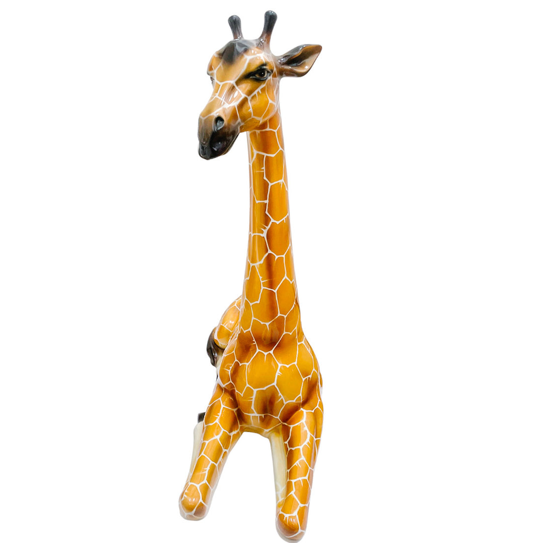 Vintage Large Scale Italian Capodimonte Porcelain Giraffe Sculpture