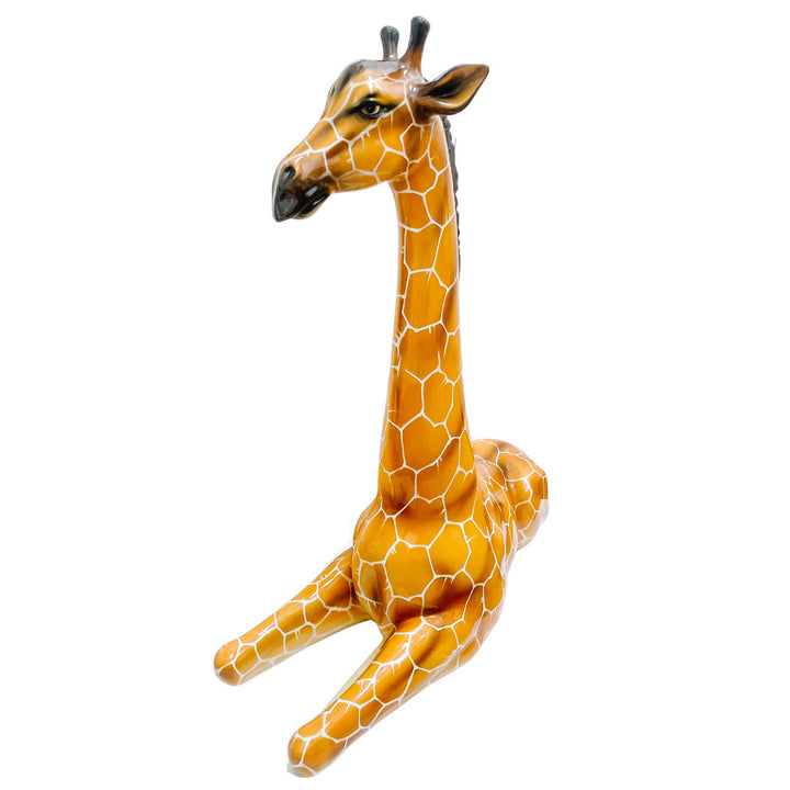Vintage Large Scale Italian Capodimonte Porcelain Giraffe Sculpture