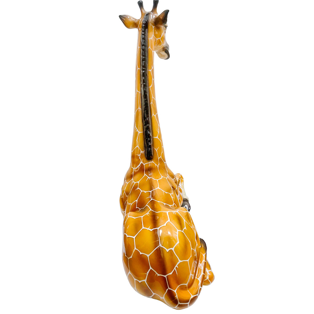 Vintage Large Scale Italian Capodimonte Porcelain Giraffe Sculpture