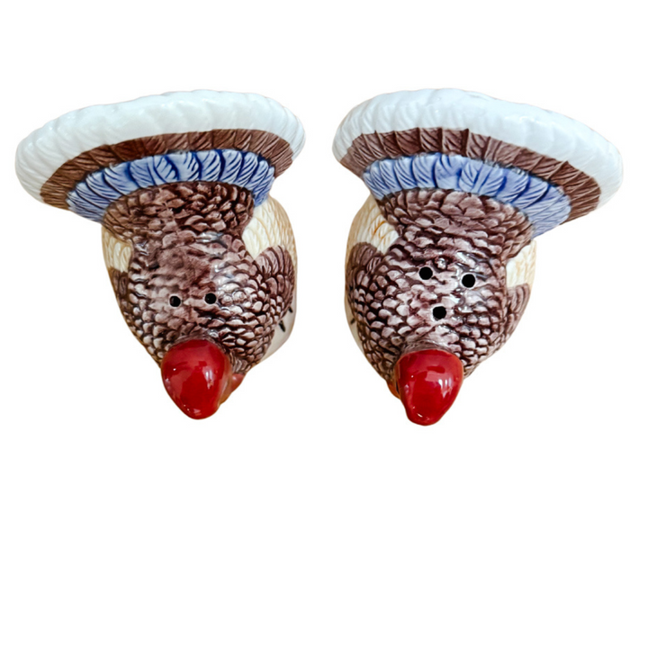 Pair Of Vintage Lefton Turkey Salt & Pepper Shakers
