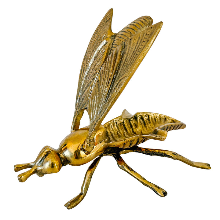 Vintage Mid-Century Brass Fly Ashtray & Hinged Trinket Box