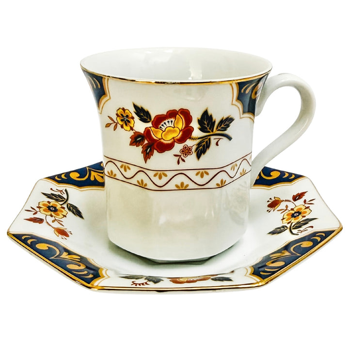 Vintage Mikasa Far East Imari Octagonal Dinnerware Set for 8