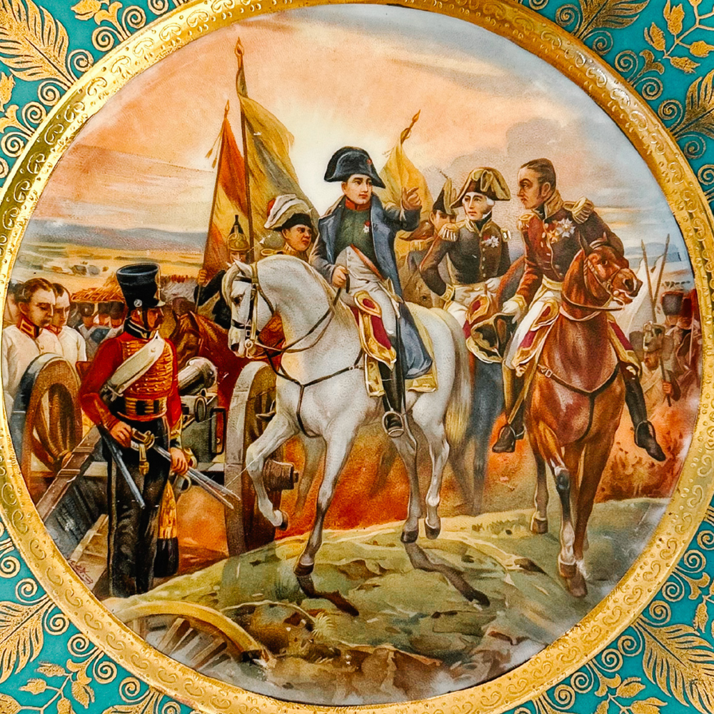 Vintage Capodimonte Napoleonic Cabinet Plate