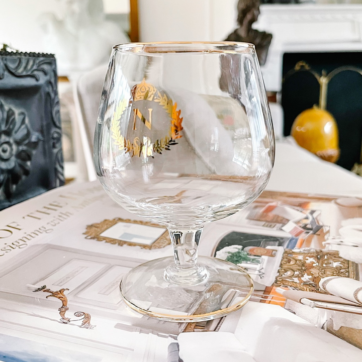 Vintage Napoleonic Brandy Snifter Glasses