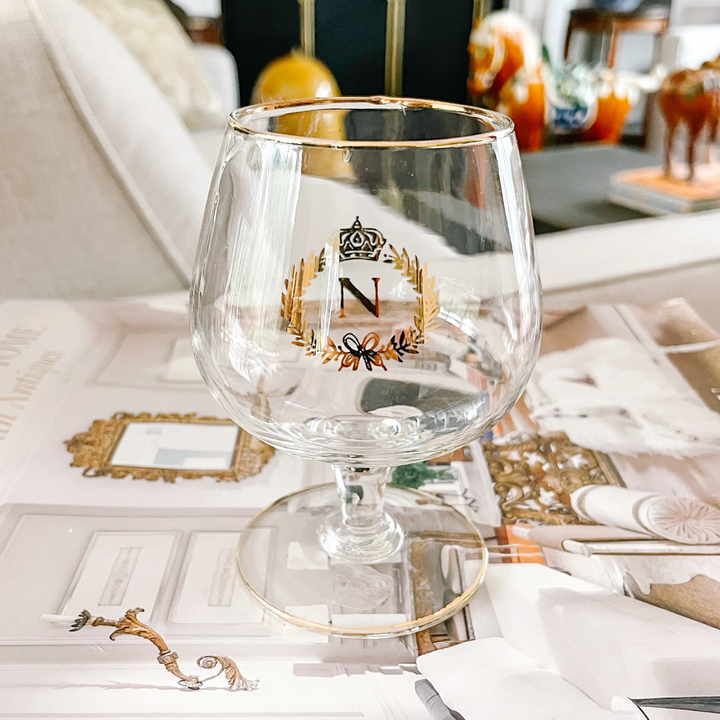 Vintage Napoleonic Brandy Snifter Glasses