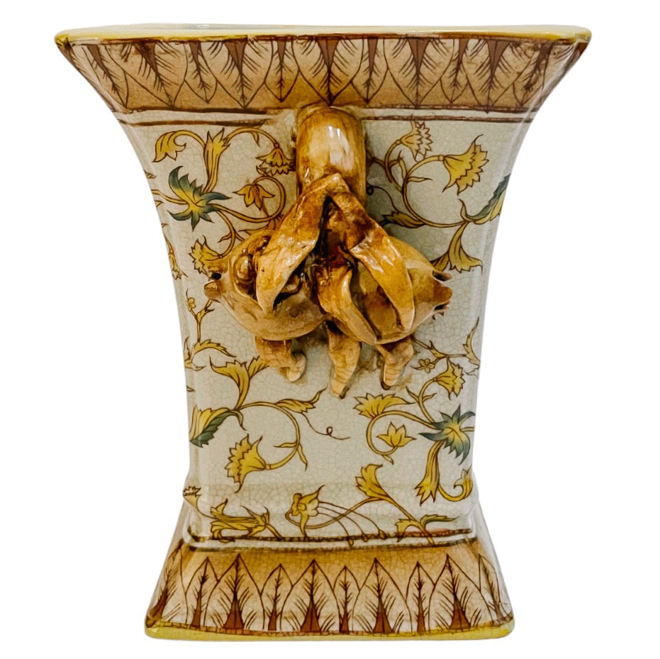 Vintage Neoclassical Cachepot With Pomegranate Handles