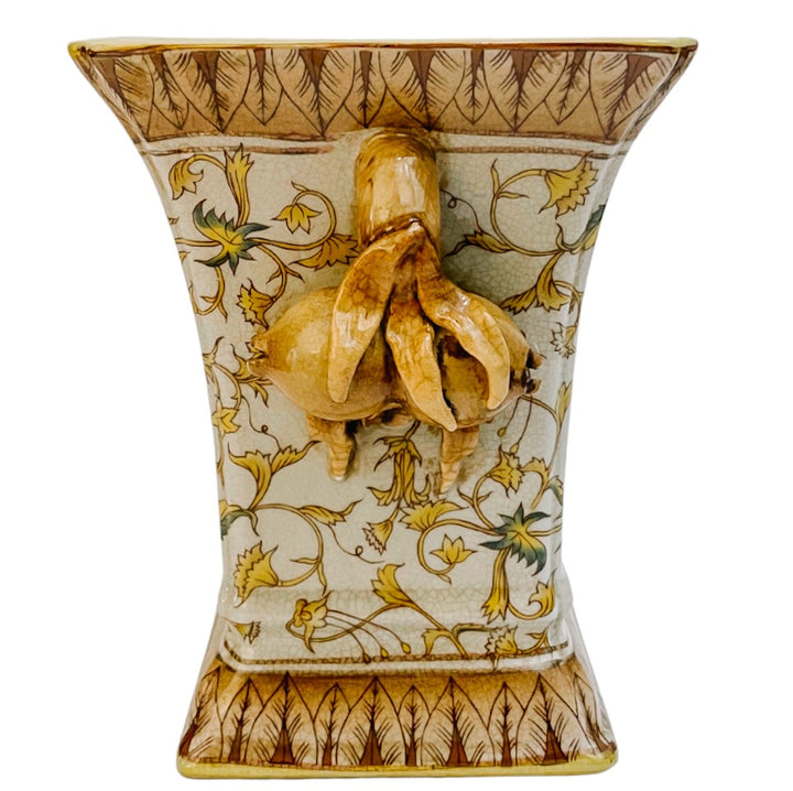 Vintage Neoclassical Cachepot With Pomegranate Handles