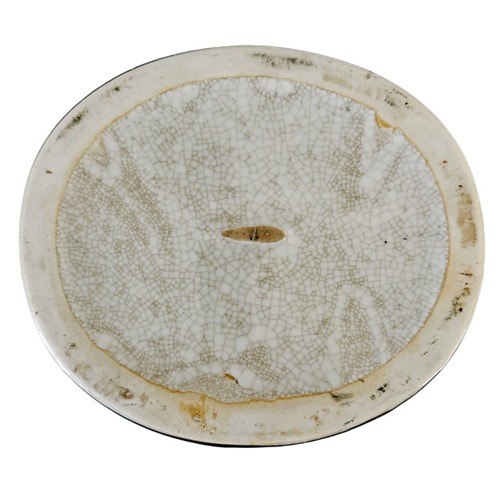 United Wilson Neoclassical Scalloped Ceramic Cachepot