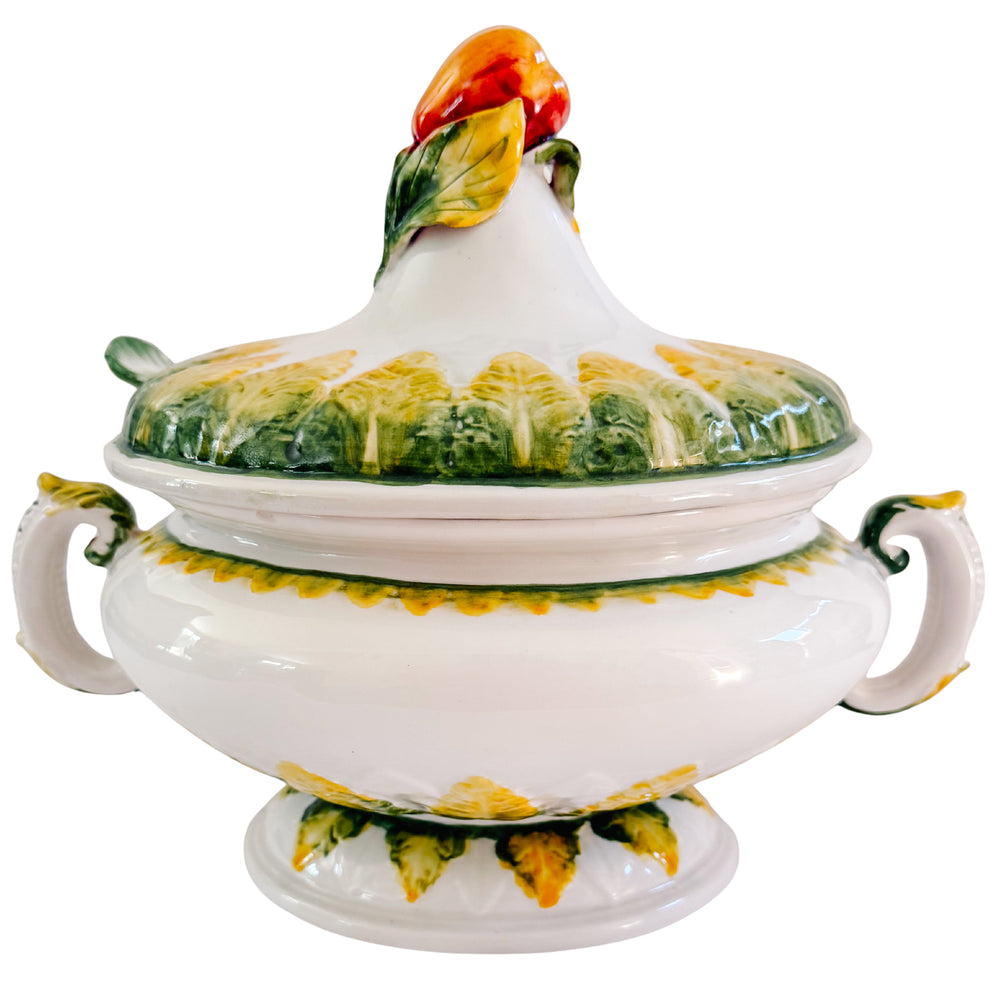 Vintage Nove Italy Lidded Soup Tureen With Ladle