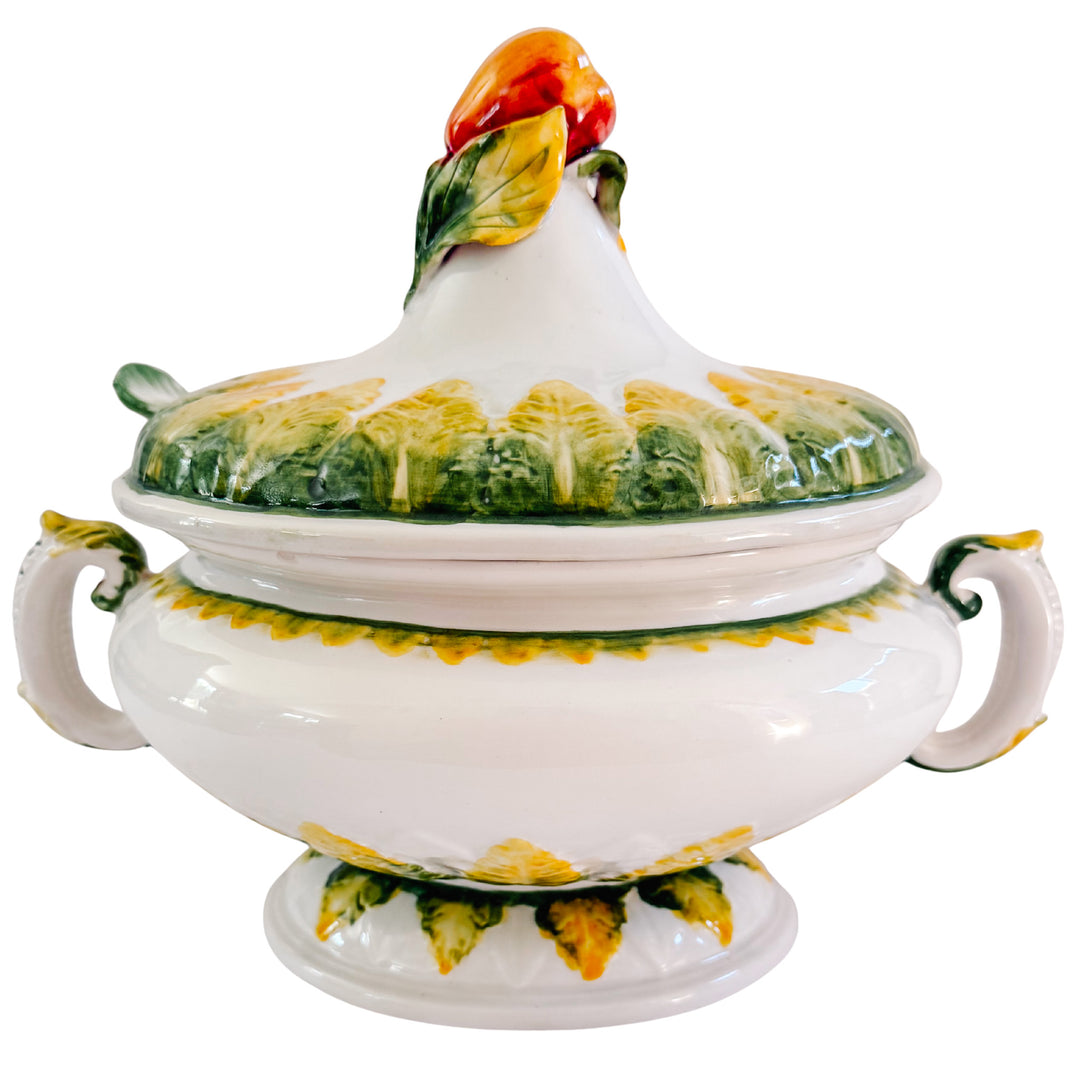Vintage Nove Italy Lidded Soup Tureen With Ladle