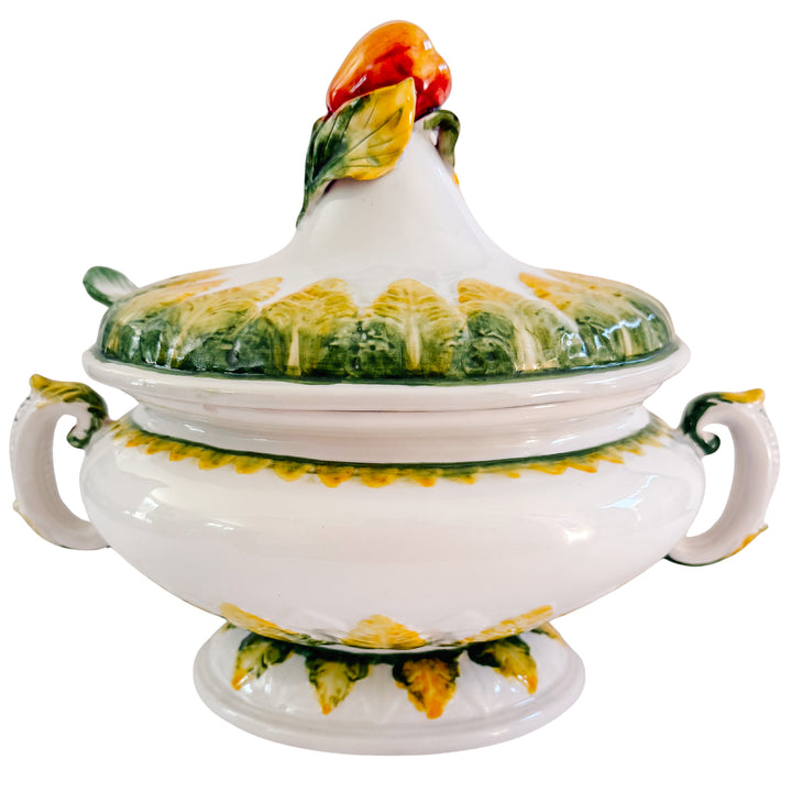 Vintage Nove Italy Lidded Soup Tureen With Ladle