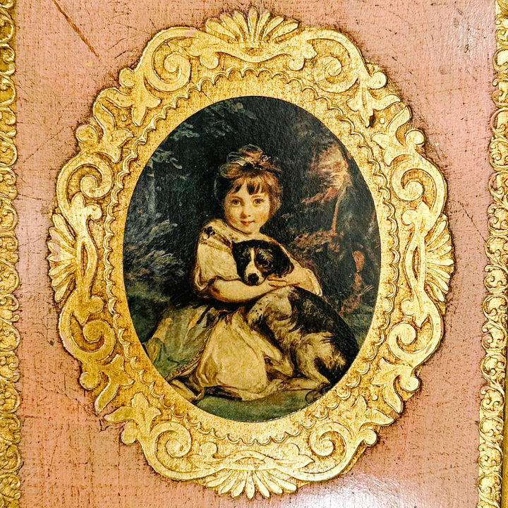 Vintage Pair of Italian Florentine Wall Hangings 