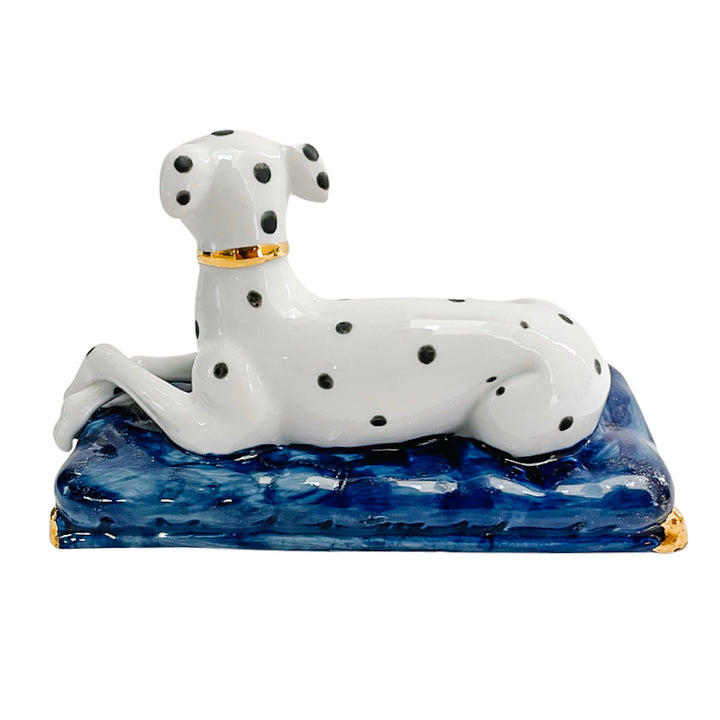 Vintage Pair of Staffordshire Dalmatians on Pillows