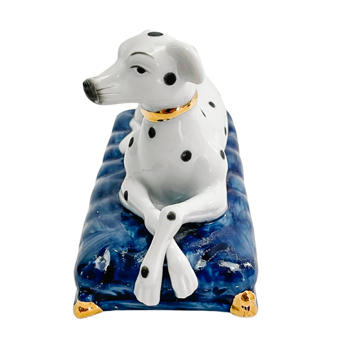 Vintage Pair of Staffordshire Dalmatians on Pillows