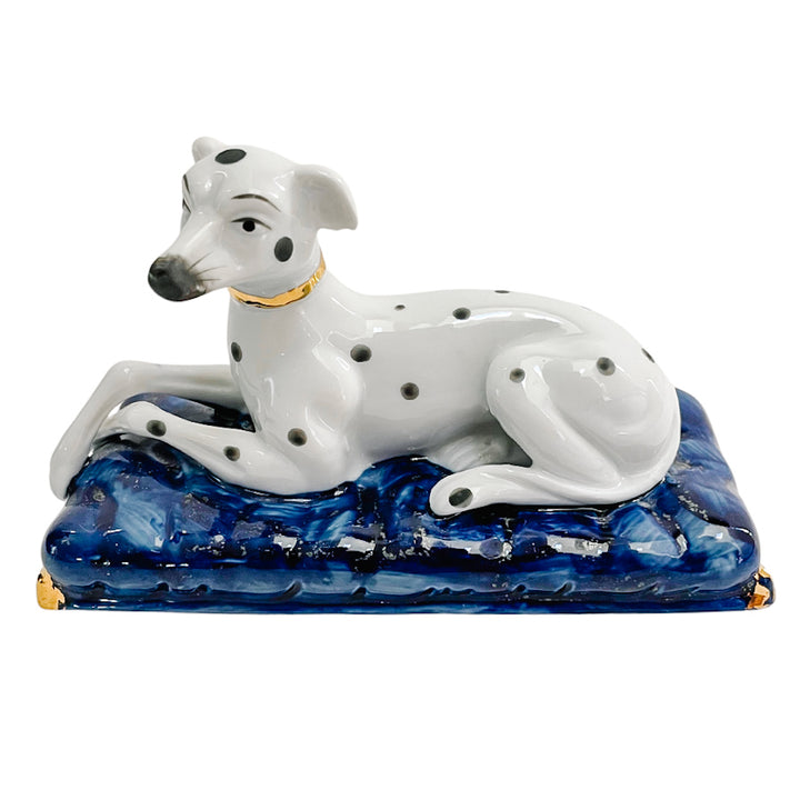 Vintage Pair of Staffordshire Dalmatians on Pillows