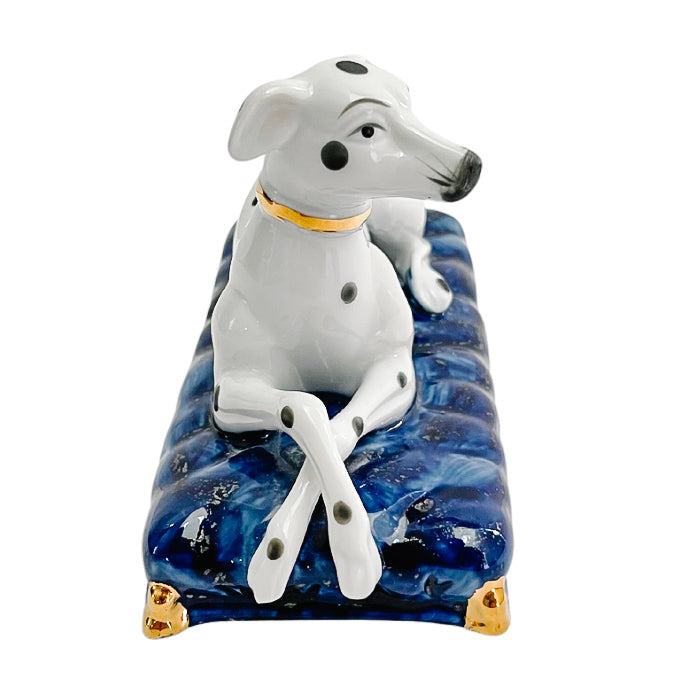 Vintage Pair of Staffordshire Dalmatians on Pillows