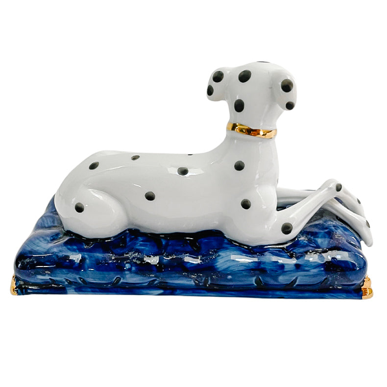 Vintage Pair of Staffordshire Dalmatians on Pillows