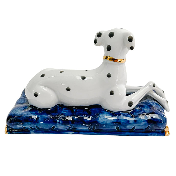 Vintage Pair of Staffordshire Dalmatians on Pillows