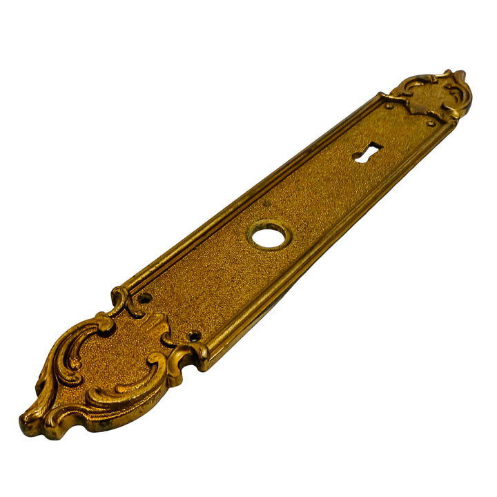 Vintage Parisian Louis XV Style Brass Door Backplates  Escutcheons