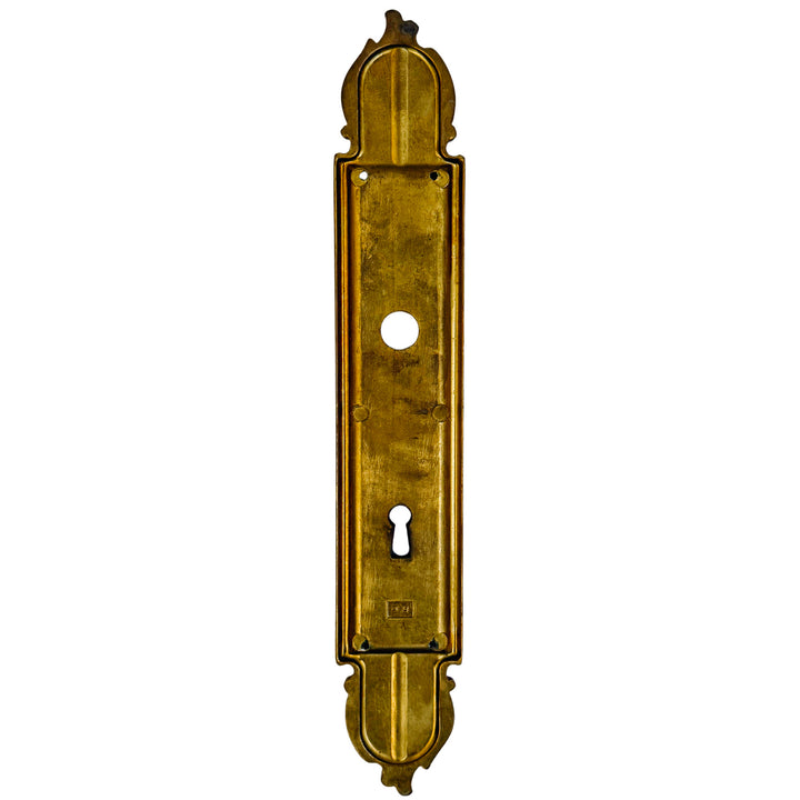 Vintage Parisian Louis XV Style Brass Door Backplates  Escutcheons