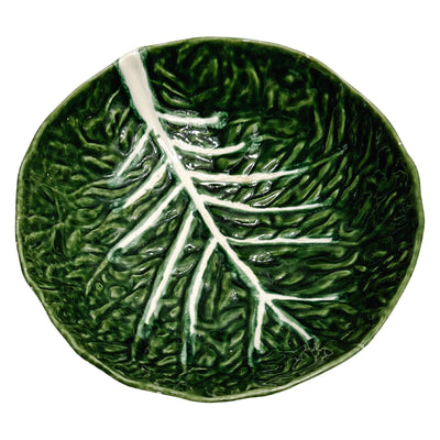 Vintage Portuguese Green Cabbage Bowl