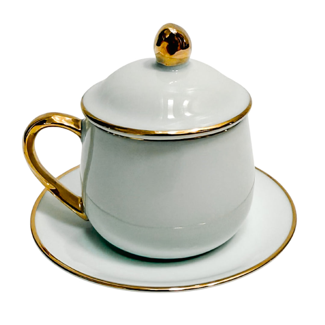 Vintage Pots De Creme Set by Andrea by Sadek