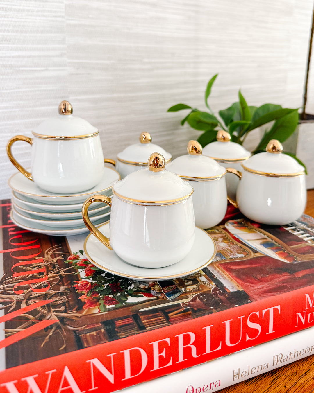 Vintage Pots De Creme Set by Andrea by Sadek