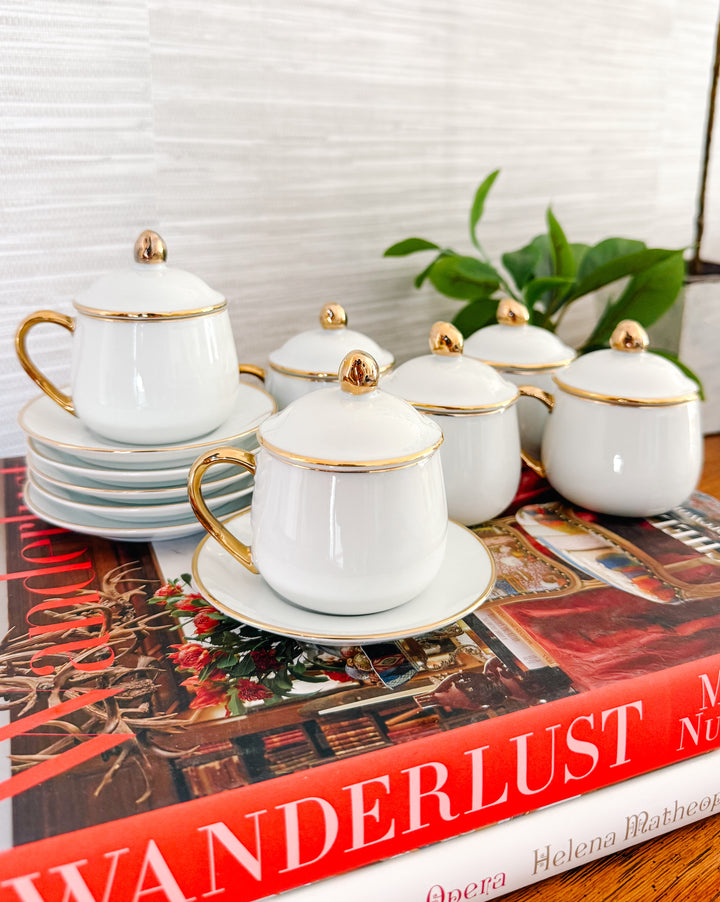 Vintage Pots De Creme Set by Andrea by Sadek