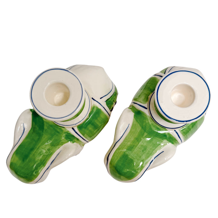 Vintage Regency Fitz and Floyd Elephant Candle Holders