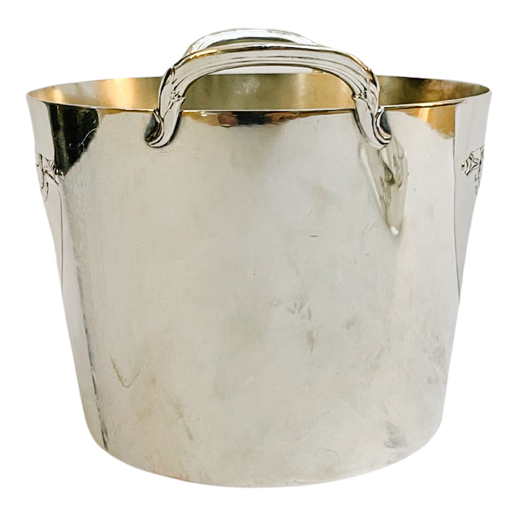 1940s Rogers & Sons Silverplate Ice Bucket With Tongs