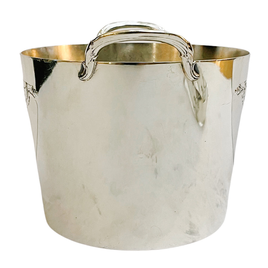 1940s Rogers & Sons Silverplate Ice Bucket With Tongs