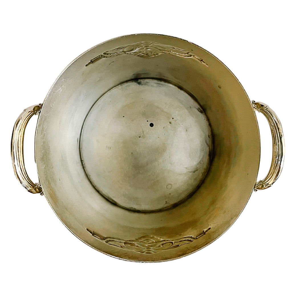 1940s Rogers & Sons Silverplate Ice Bucket With Tongs
