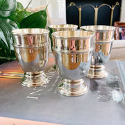Vintage Silver Plated Mint Julep Cups