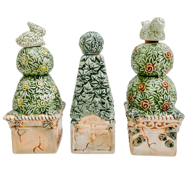 Vintage Silvestri Spice Jars Topiary Set