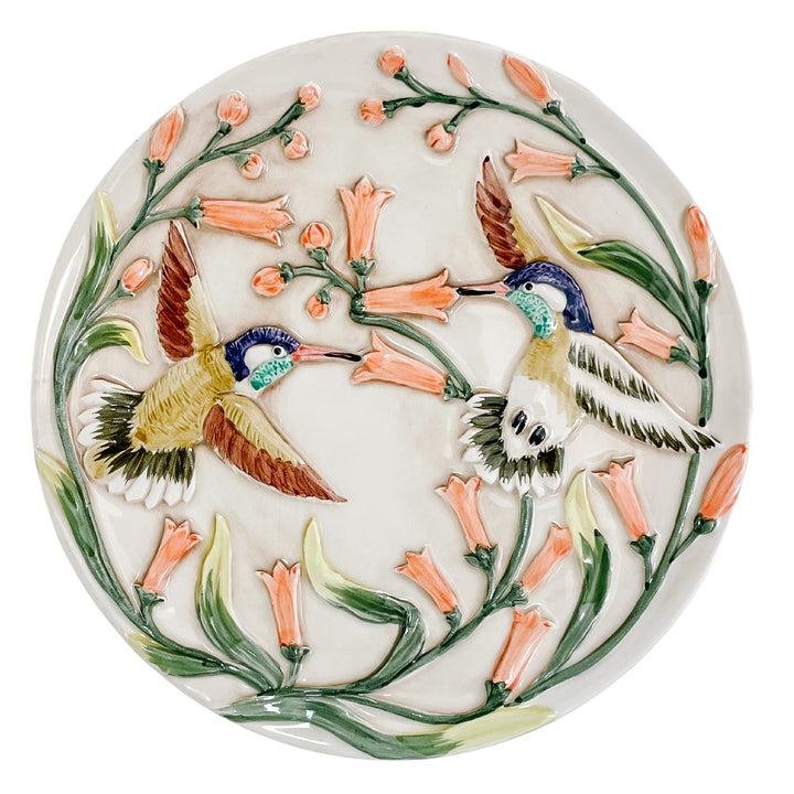 Vintage Takahashi Hummingbird Hand Painted Plate