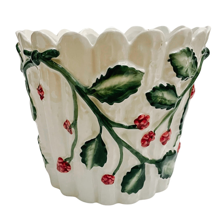 Vintage Tiffany & Co Raspberries Cachepot Jardinière