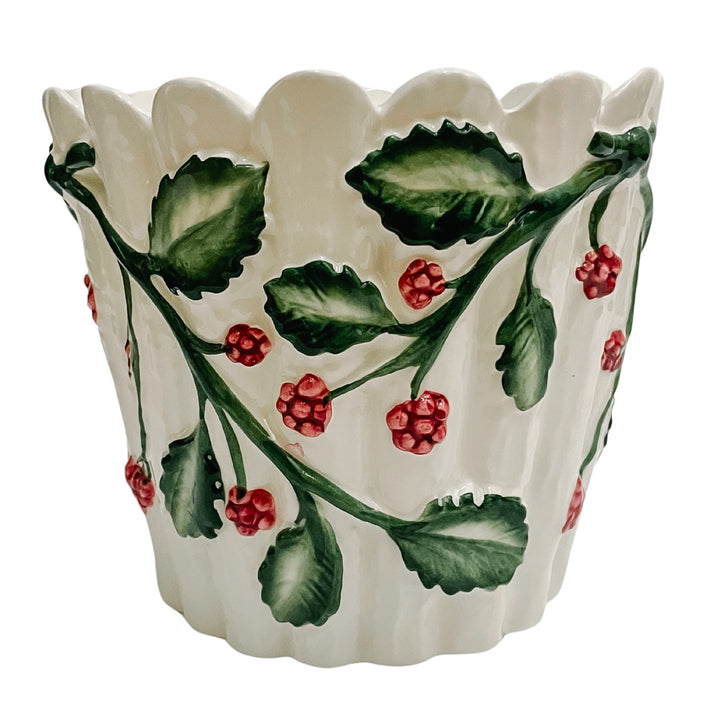 Vintage Tiffany & Co Raspberries Cachepot Jardinière