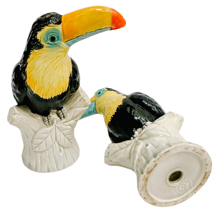 Vintage Japanese Porcelain Toucan Salt & Pepper Shakers