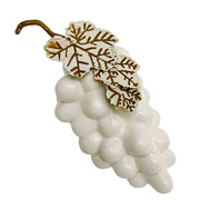 Mixed Trio Of Vintage White Ceramic Fruit With Stems