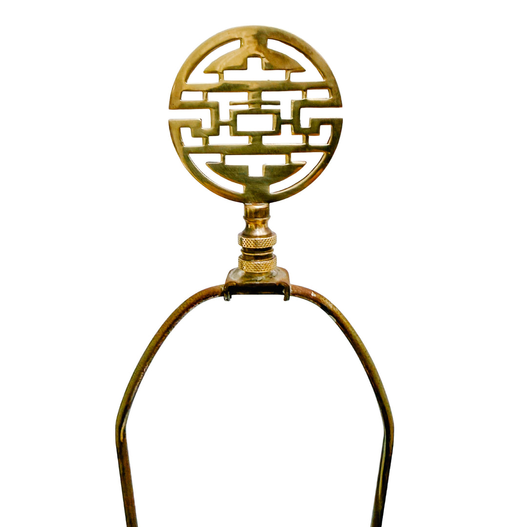 Vintage Chinoiserie Powder Blue Double Happiness Ginger Jar Lamps